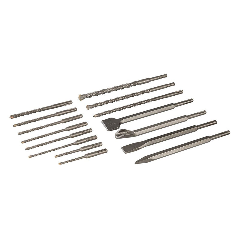 Silverline SDS Plus Masonry Drill & Steel Set 15pce 15pce Silverline - Dynamic Drive