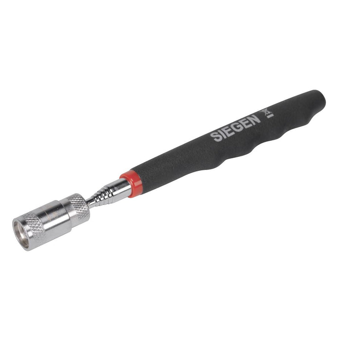 Sealey Heavy-Duty Magnetic Pick-Up Tool with LED 3.6kg Capacity Display Box of 1 Siegen by Sealey - Dynamic Drive