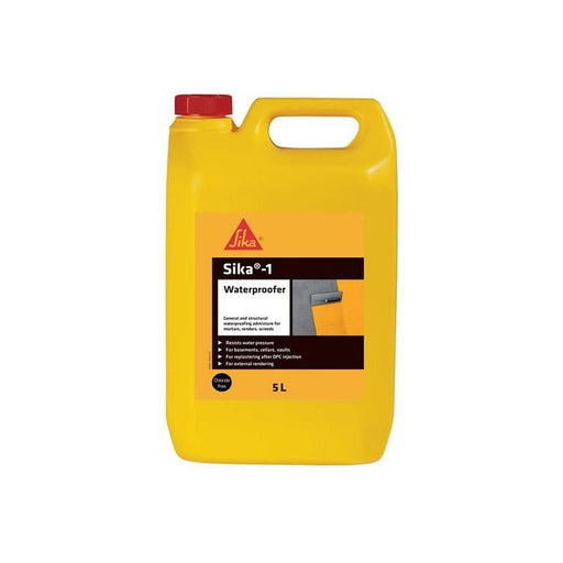 Everbuild Sika Sika-1 Waterproofer 5 litre Everbuild Sika - Dynamic Drive
