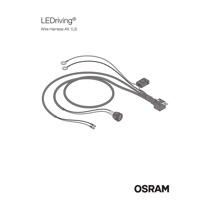 Osram LEDriving WIRE HARNESS AX 1LS, wiring harness for car light strips, light Osram - Dynamic Drive