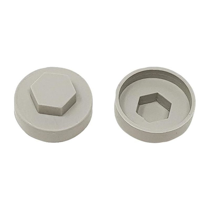 Forgefix TechFast Cover Cap Goosewing Grey 19mm (Pack 100) ForgeFix - Dynamic Drive