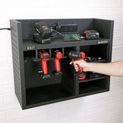 Sealey Power Tool Storage Rack 760mm with Power Strip AP30SRBE Sealey - Dynamic Drive