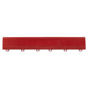 Sealey Polypropylene Floor Tile Edge 400 x 60mm Red Female Pack of 6 FT3ERF Sealey - Dynamic Drive