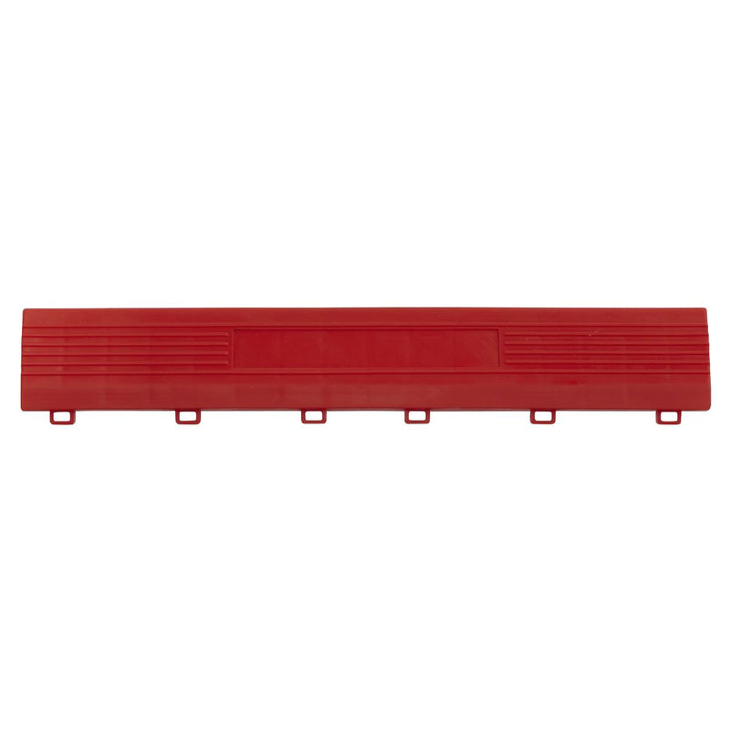 Sealey Polypropylene Floor Tile Edge 400 x 60mm Red Female Pack of 6 FT3ERF Sealey - Dynamic Drive