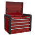 Sealey Topchest 4 Drawer with Ball-Bearing Slides AP3401 Sealey - Dynamic Drive