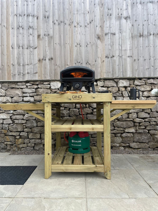 Gino Wooden Pizza Oven Table Gino - Dynamic Drive