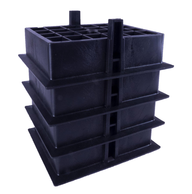 Caravan Carastack Stacking Pads Feet Blocks Corner Steady Winder Feet - Set of 4 Powerpart  - Dynamic Drive
