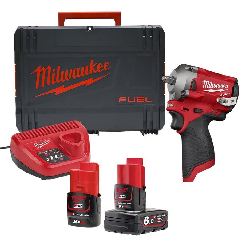 Milwaukee M12 Fuel 3/8 Impact Wrench (Kit) 4933464614 Milwaukee - Dynamic Drive