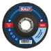 Sealey 115mm Zirconium Flap Discs 120Grit 22mm Bore - Pack of 10 FD11512010 Sealey - Dynamic Drive