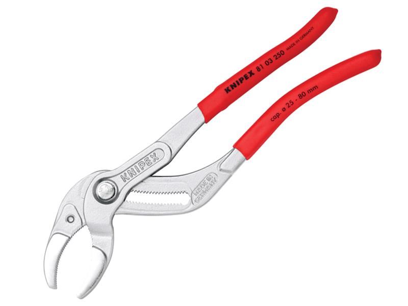 Knipex Plastic Pipe Grip Pliers Chrome 250mm Knipex - Dynamic Drive