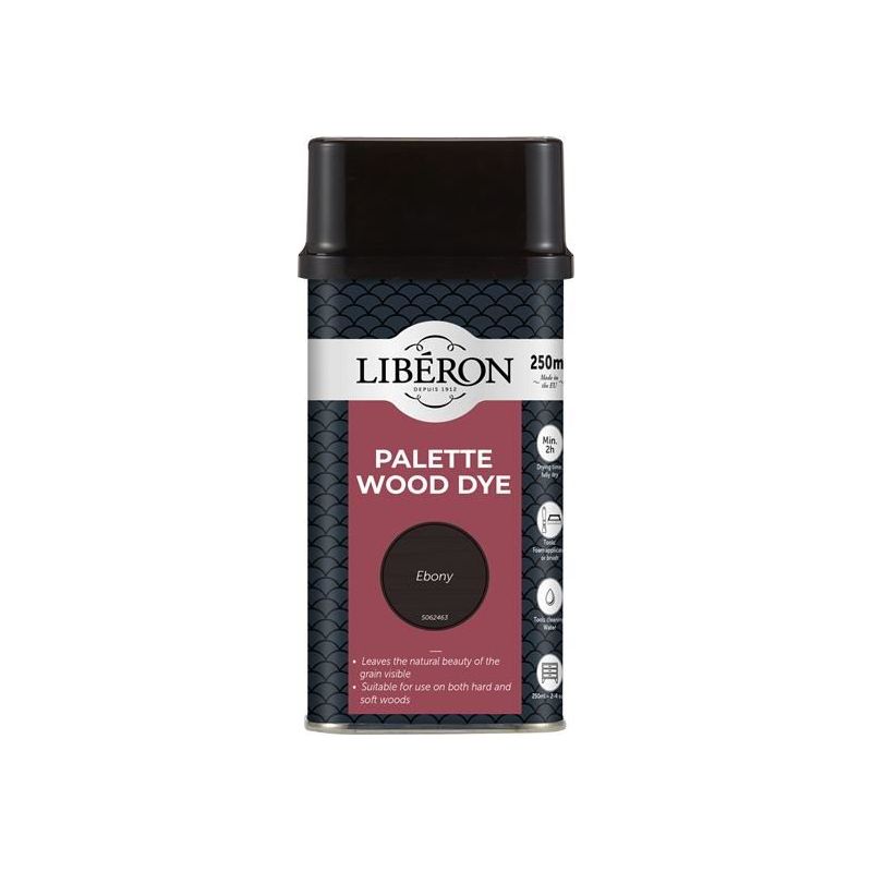 Liberon Palette Wood Dye Ebony 250ml Liberon - Dynamic Drive