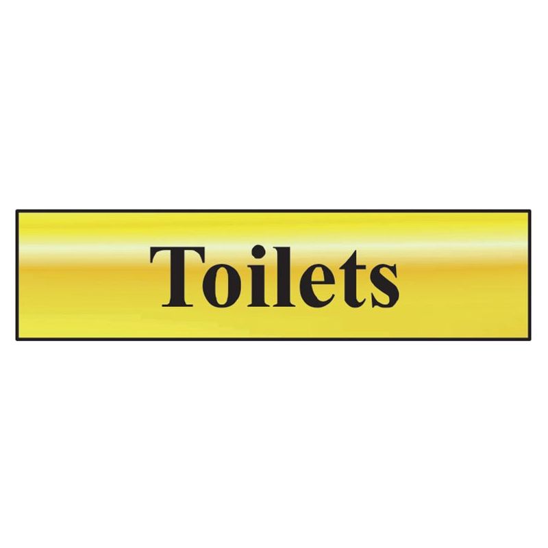 Scan Toilets - Polished Brass Effect 200 x 50mm Scan - Dynamic Drive