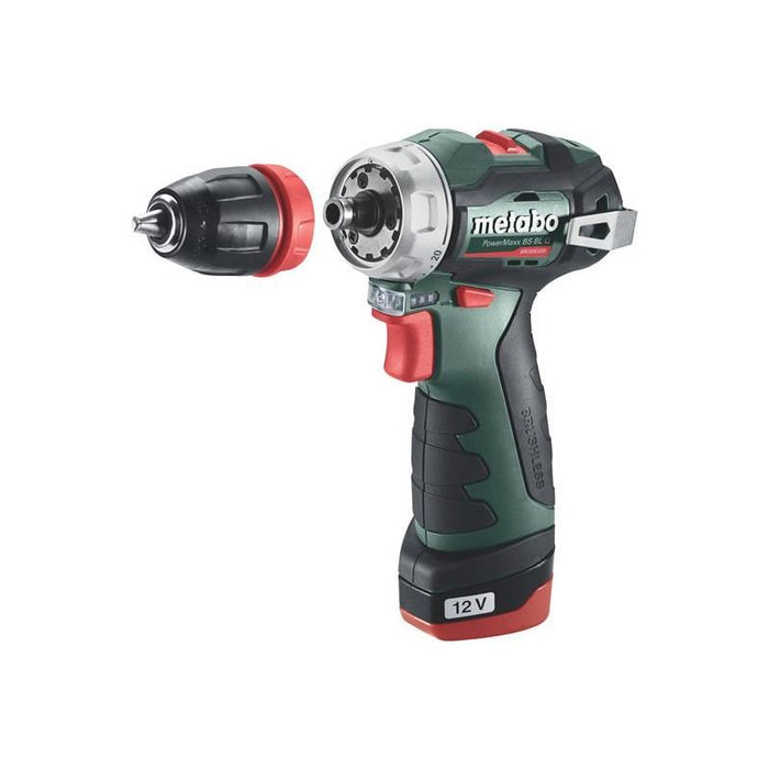 Metabo PowerMaxx BS BL Q Brushless Drill/Screwdriver 12V 2 x 2.0Ah Li-ion Metabo - Dynamic Drive