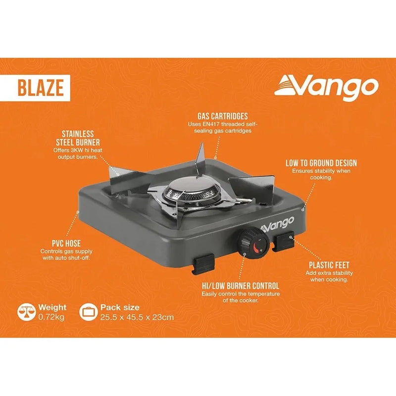 Vango Blaze Grey Camping Stove Vango - Dynamic Drive