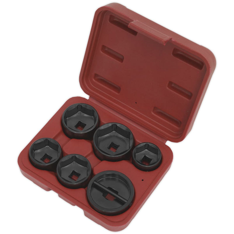 Sealey Oil Filter Cap Wrench Set 6pc VS7103 Sealey - Dynamic Drive