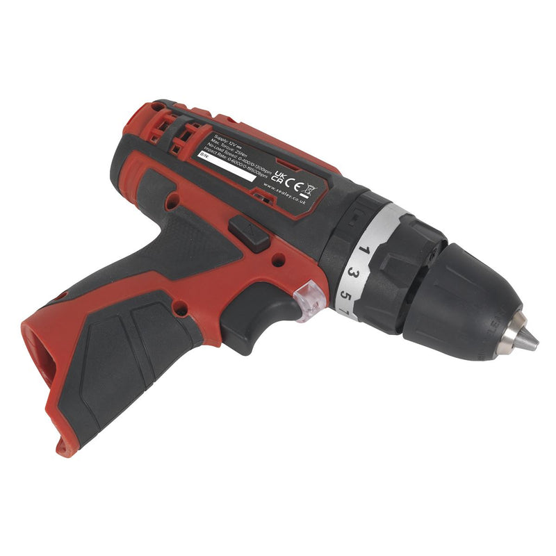 Sealey Cordless Combi Drill10mm 12V SV12 Series Body Only CP1201 Sealey - Dynamic Drive