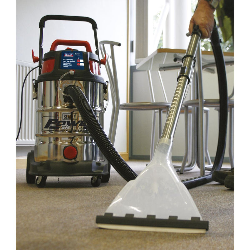 Sealey Valet Machine Wet & Dry 30L Stainless Drum VMA915 Sealey - Dynamic Drive