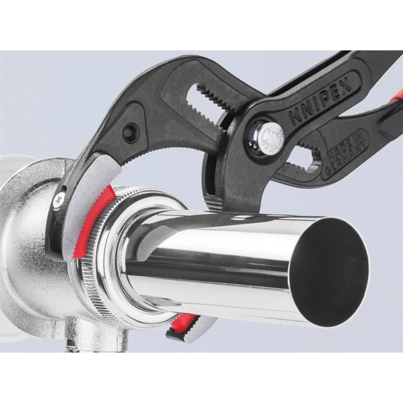 Knipex Plastic Pipe Grip Pliers Plastic Jaws Black 250mm Knipex - Dynamic Drive