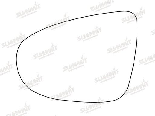 Summit Stick-On Aspheric Mirror Glass fits VW Golf 6 LHS Summit - Dynamic Drive