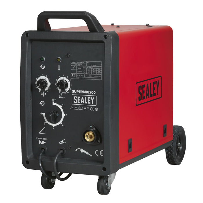 Sealey SUPERMIG200 Professional MIG Welder 200Amp 230V with Binzel Euro Torch Sealey  - Dynamic Drive