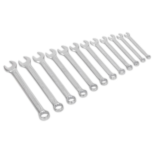 Sealey Combination Spanner Set 12pc Cold Stamped Metric AK6325 Sealey - Dynamic Drive