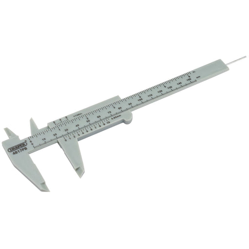 Draper Plastic Vernier Caliper, 0 - 150mm or 6" 73863 Draper - Dynamic Drive
