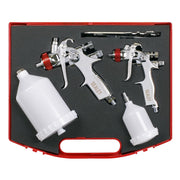 Sealey HVLP Gravity Feed Top Coat/Touch-Up Spray Gun Set HVLP774 Sealey - Dynamic Drive