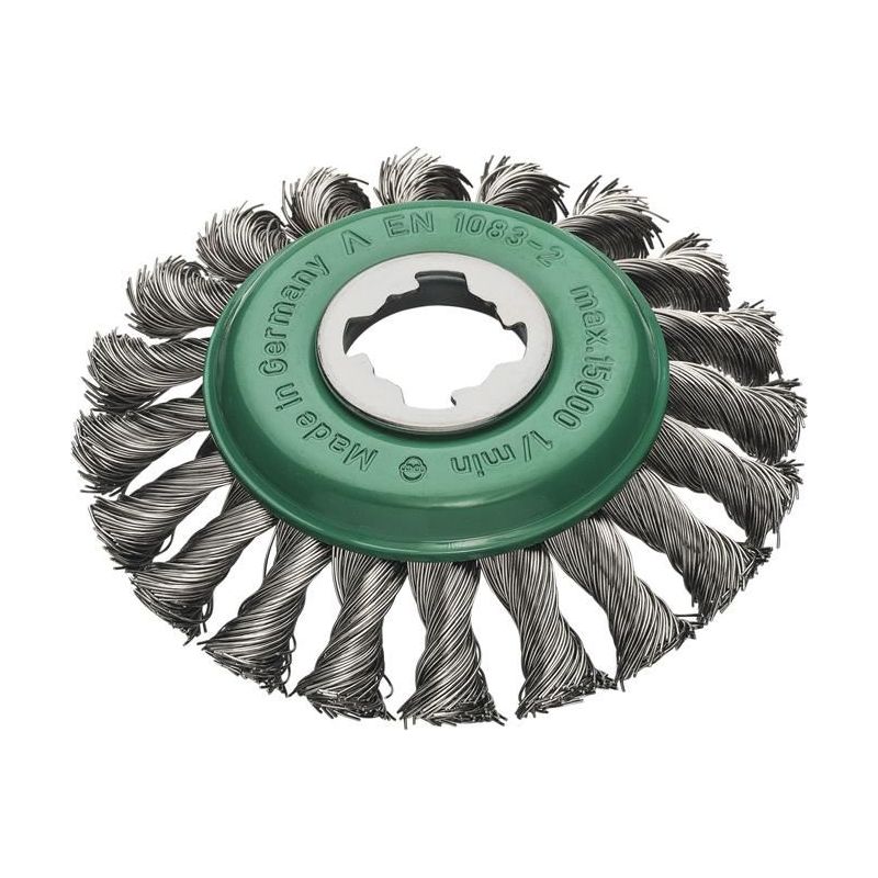 Lessmann X-Lock Stainless Steel Knot Bevel Brush 115mm Non Spark Lessmann - Dynamic Drive