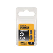 Dewalt Power Tools Extreme Impact Torsion Bits PZ3 x 25mm (Pack 5) DeWALT Power Tools - Dynamic Drive