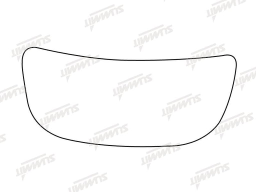 Summit Stick-On Commercial Lower Blind-Spot Mirror Glass fits Renault Traffic, Nissan Primastar, Vauxhall Vivaro RHS Summit - Dynamic Drive