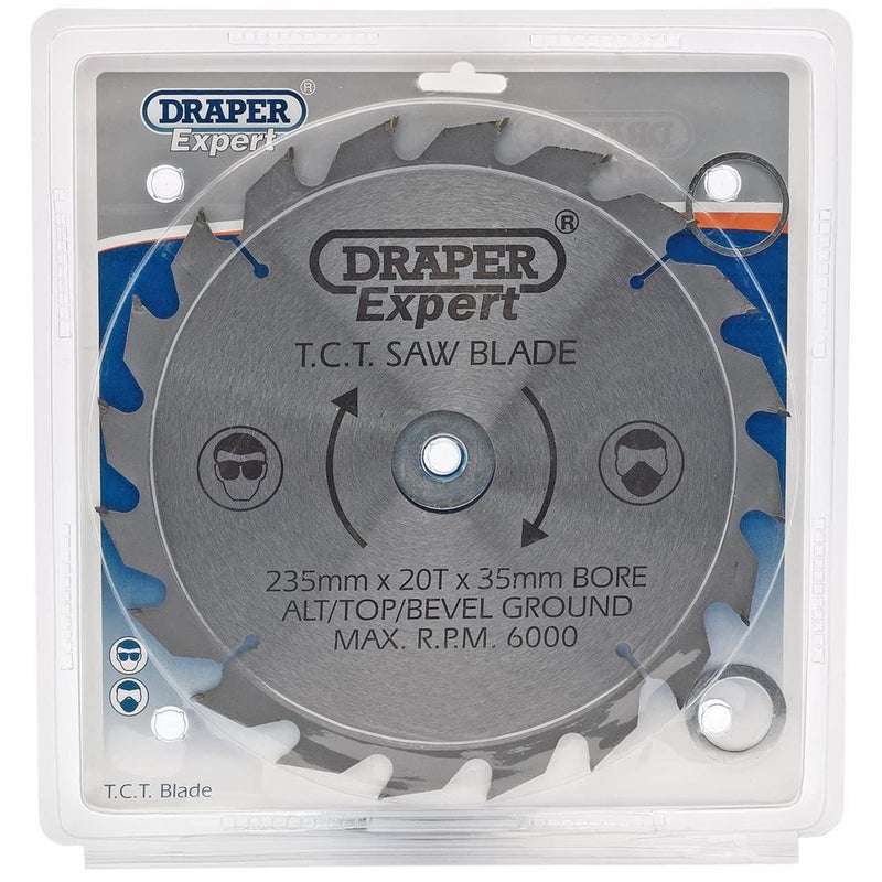 Draper Expert TCT Saw Blade, 235 x 35mm, 20T 09483 Draper - Dynamic Drive