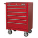 Sealey Rollcab 6 Drawer with Ball-Bearing Slides - Red Sealey  - Dynamic Drive