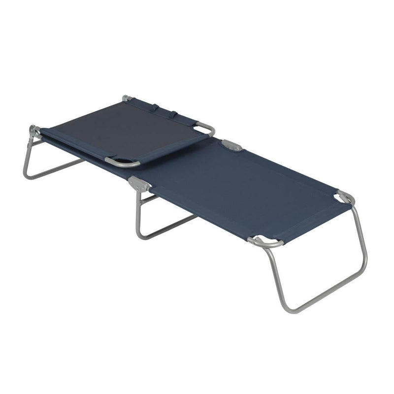 Bo-Camp Sun Lounger 5 Positions Blue Bo-Camp - Dynamic Drive