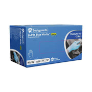10x Bodyguards GL895 Powder Free Blue Nitrile Disposable Gloves Medium Box of 100 Bodyguard - Dynamic Drive