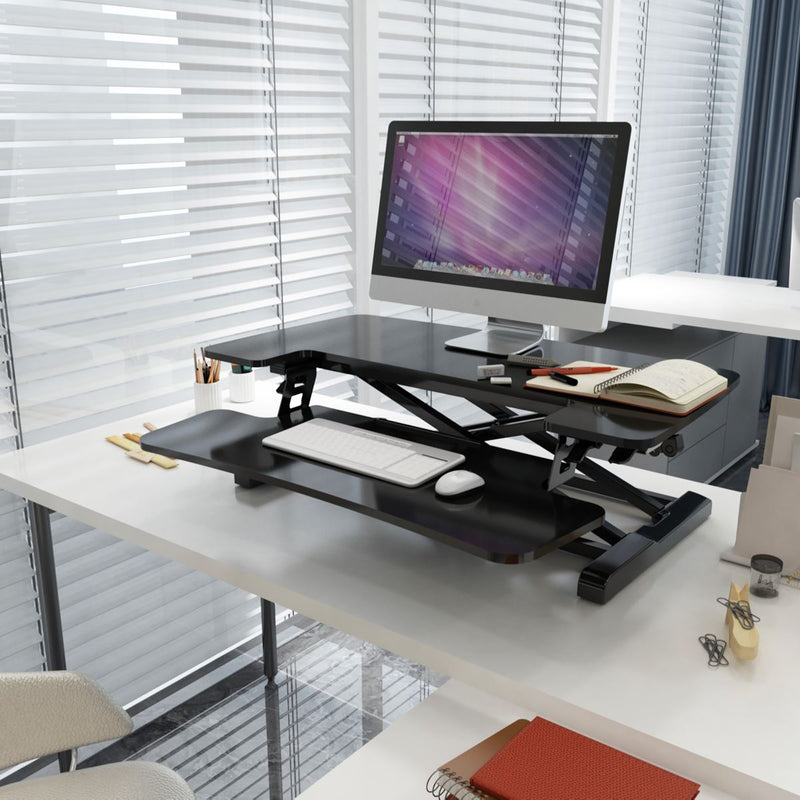 Dellonda 71cm Adjustable-Height Standing Desk Riser 15kg Capacity DH14 Dellonda - Dynamic Drive