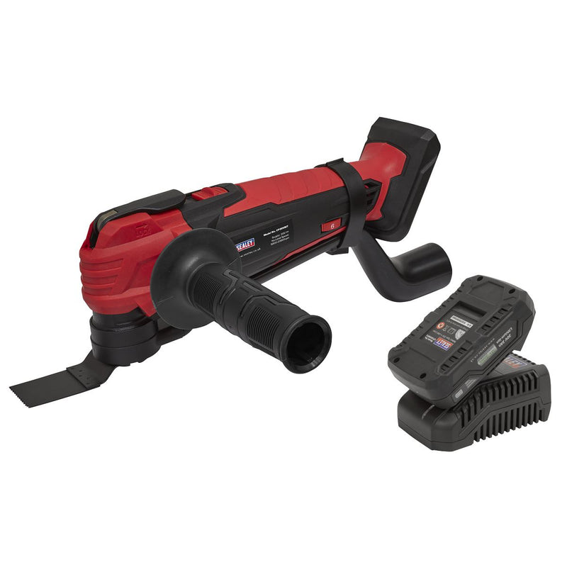 Sealey SV20 Series Cordless Oscillating Multi-Tool Kit 20V 2Ah CP20VMTKIT1 Sealey - Dynamic Drive