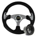 320mm Black /Silver Moulded Steering Wheel + Boss fits Peugeot 605 1990>1996 Mountney Classic  - Dynamic Drive