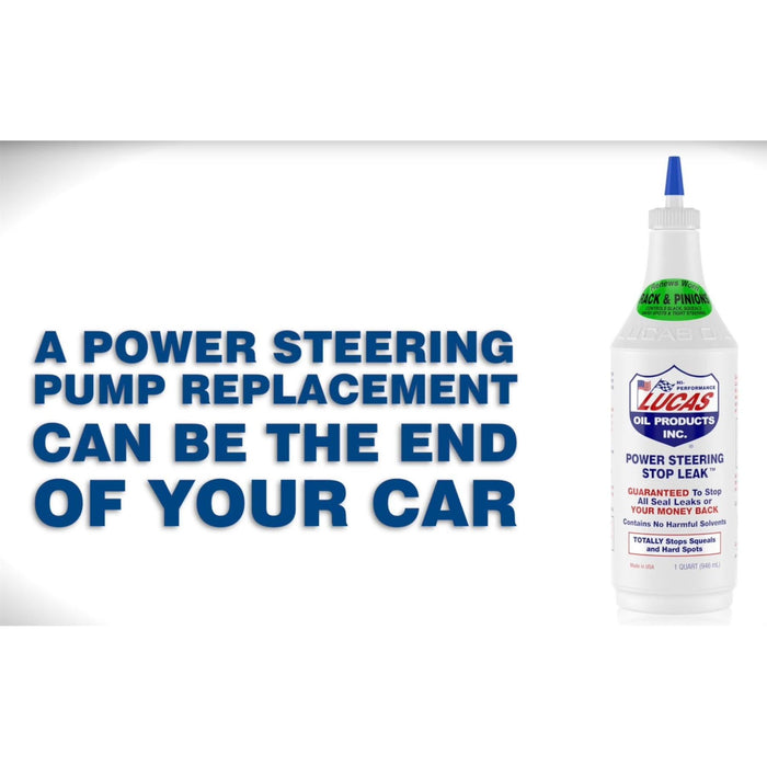 2 X Lucas Oil Power Steering Stop Leak Fix Rack/Box Fluid Seal 946Ml Lucas Oil - Dynamic Drive