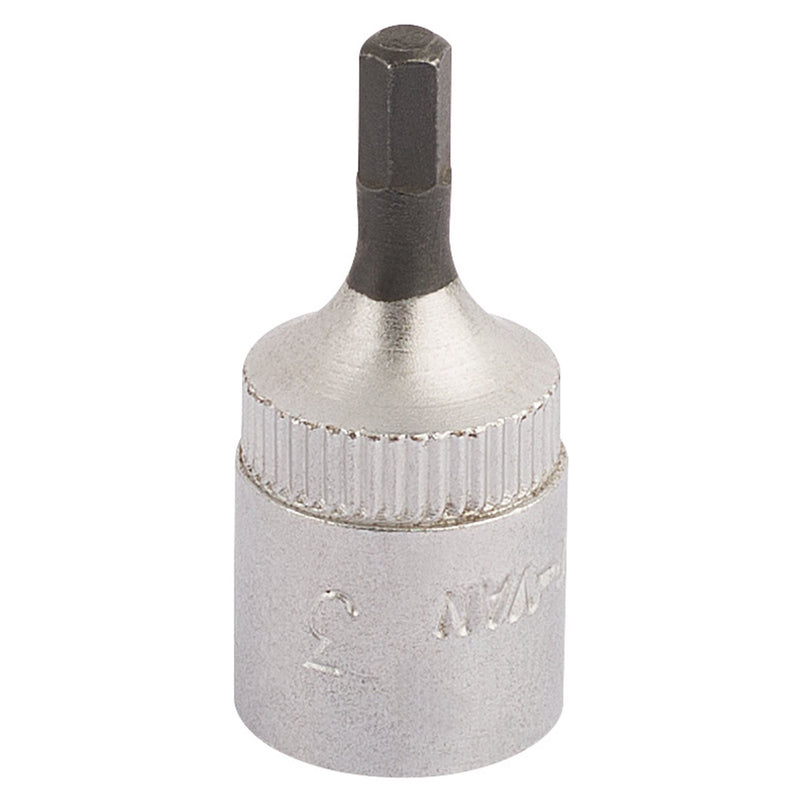 Draper Elora Hexagon Screwdriver Socket, 1/4" Sq. Dr., 3mm 11124 Draper - Dynamic Drive