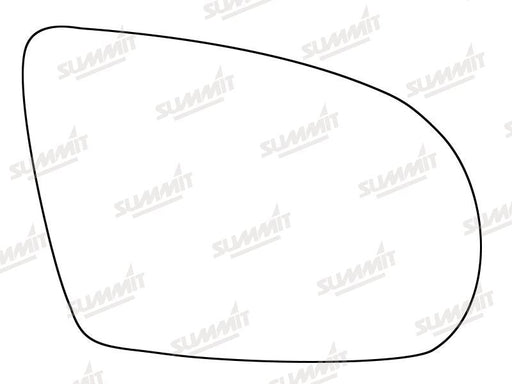Summit Stick-On Standard Mirror Glass fits Audi A8 11 to 14 RHS Summit - Dynamic Drive