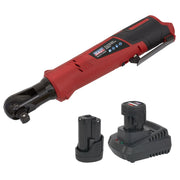 Sealey Cordless Ratchet Wrench Kit 1/2"Sq Drive 12V SV12 Series 2 Batteries Sealey - Dynamic Drive