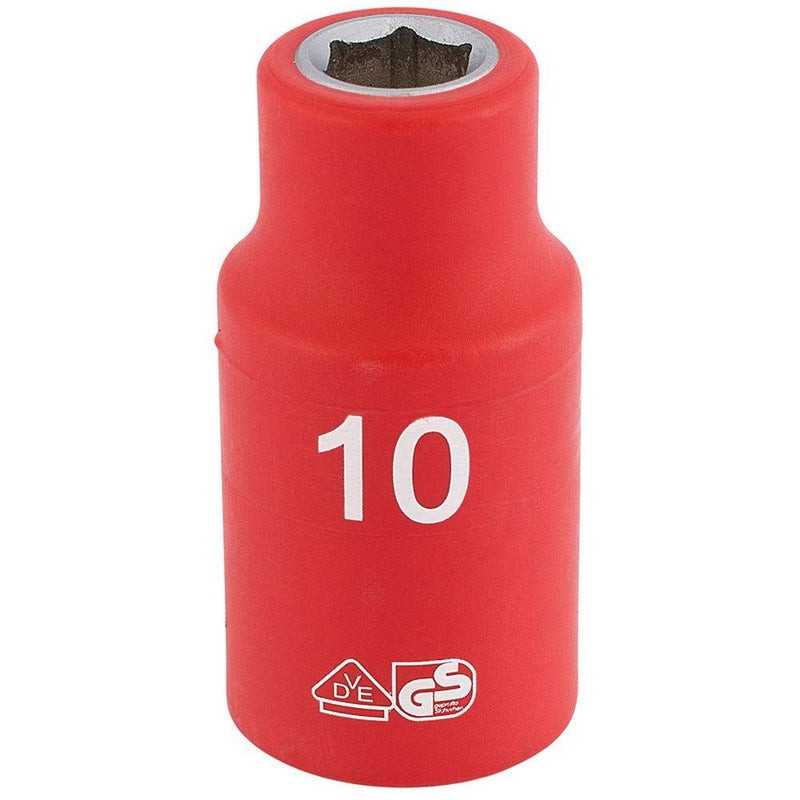 Draper Fully Insulated VDE Socket, 1/2" Sq. Dr., 17mm 31864 Draper - Dynamic Drive