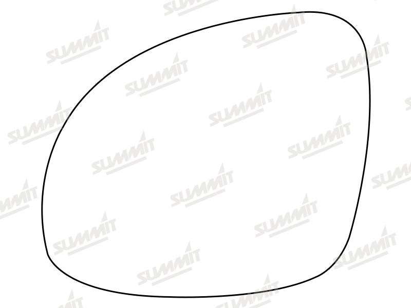 Summit Heated Base Plate With Standard Mirror Glass fits VW Tiguan / Sharan LHS Summit - Dynamic Drive