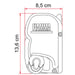 Fiamma F45 S Awning Polar White Case 3.5M Royal Grey Canopy Motorhome Fiamma  - Dynamic Drive