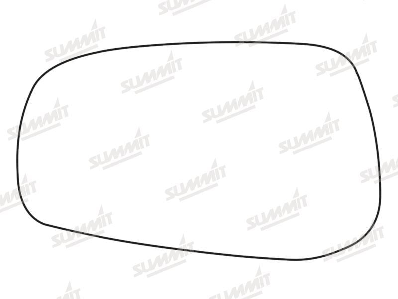 Summit Stick-On Standard Mirror Glass fits Volvo V70 LHS Summit - Dynamic Drive