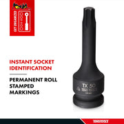 Teng Tools 1/2" TX Impact Socket DIN TX10 Teng Tools - Dynamic Drive