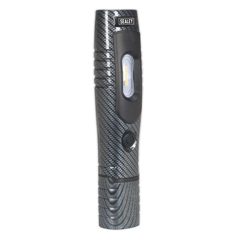 Sealey Carbon Look Rechargeable 360° Inspection Lamp 7 SMD+3W LED Lithium-ion Sealey  - Dynamic Drive