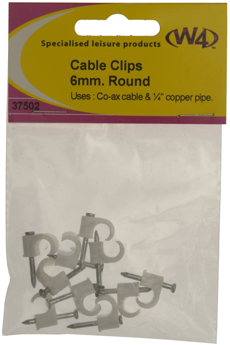 W4 Round Cable Clips 6Mm (10) 37502 W4 - Dynamic Drive