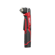 Milwaukee C12RAD-202C M12 Compact Right Angle Drill with 2 x 2.0Ah Li-ion Milwaukee - Dynamic Drive