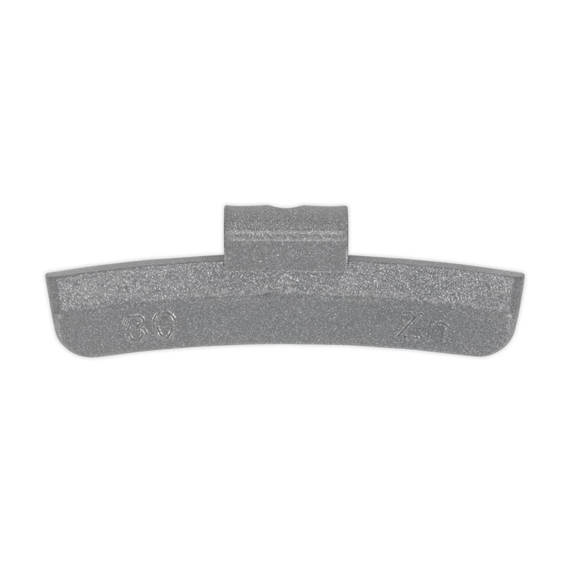 Sealey Wheel Weight 30g Hammer-On Plastic Coated Zinc for Alloy Wheels Pack of 1 Sealey - Dynamic Drive